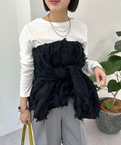 crinkle crinkle crinkle フリルベスト セール】【crinkle crinkle crinkle（クリンクルクリンクルクリンクル