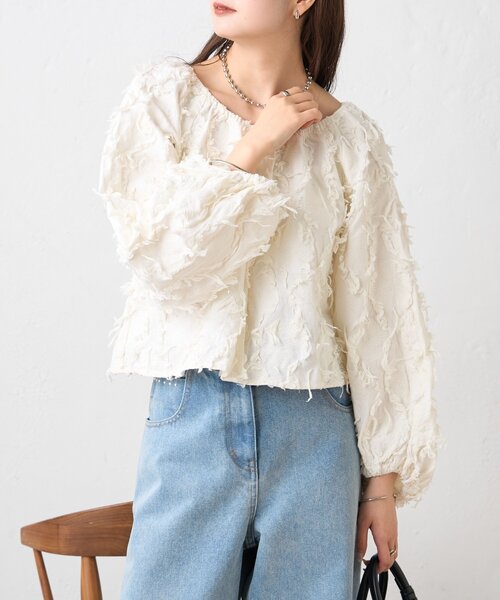 セール】【ZOZO限定/REVIVAL】26SSマルチWAYジャガードブラウス
