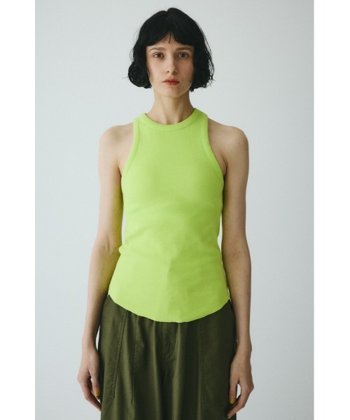 HeRIN.CYE（ヘリンドットサイ）の「Teleco tank top　　テレコタンクトップ（タンクトップ・レディース・ブラック/ベージュ/レッド/ライム/オフホワイト・FREE）」の15枚目の写真