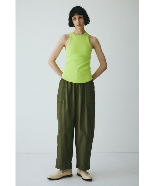 HeRIN.CYE（ヘリンドットサイ）の「Teleco tank top　　テレコタンクトップ（タンクトップ・レディース・ブラック/ベージュ/レッド/ライム/オフホワイト・FREE）」の16枚目の写真