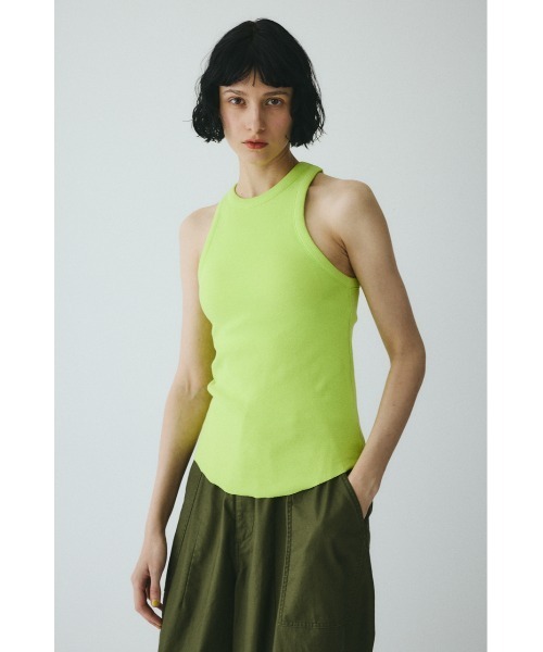 HeRIN.CYE（ヘリンドットサイ）の「Teleco tank top　　テレコタンクトップ（タンクトップ・レディース・ブラック/ベージュ/レッド/ライム/オフホワイト・FREE）」の17枚目の写真