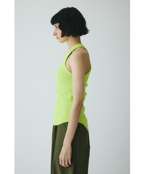 HeRIN.CYE（ヘリンドットサイ）の「Teleco tank top　　テレコタンクトップ（タンクトップ・レディース・ブラック/ベージュ/レッド/ライム/オフホワイト・FREE）」の18枚目の写真