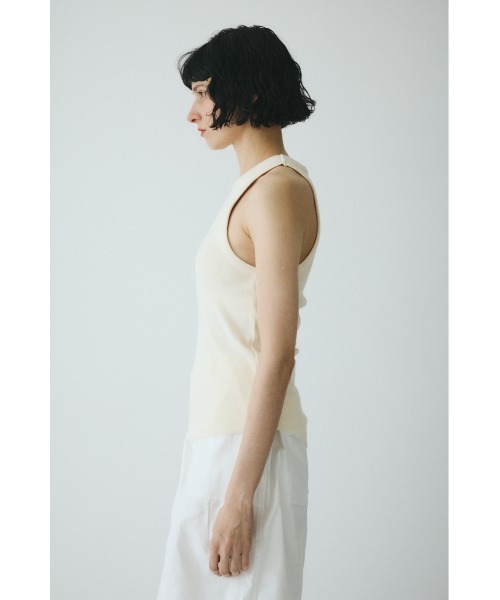 HeRIN.CYE（ヘリンドットサイ）の「Teleco tank top　　テレコタンクトップ（タンクトップ・レディース・ブラック/ベージュ/レッド/ライム/オフホワイト・FREE）」の21枚目の写真