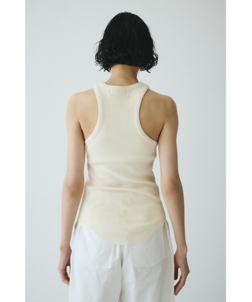 HeRIN.CYE（ヘリンドットサイ）の「Teleco tank top　　テレコタンクトップ（タンクトップ・レディース・ブラック/ベージュ/レッド/ライム/オフホワイト・FREE）」の22枚目の写真