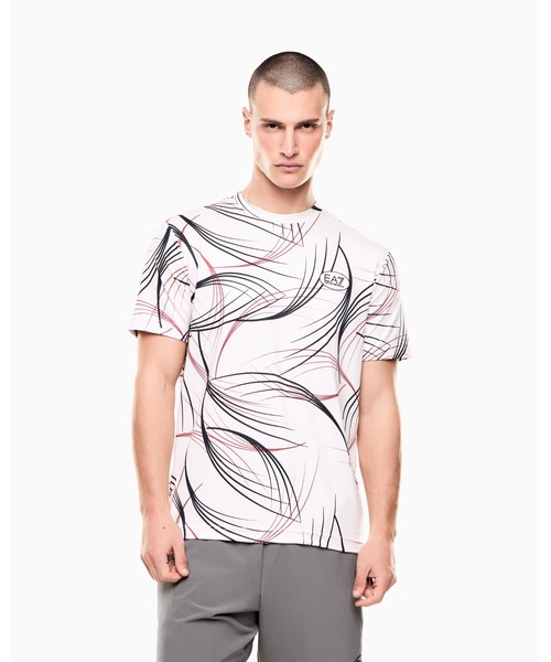 セール】【エンポリオ アルマーニ EA7】Tennis Pro プリントTシャツ