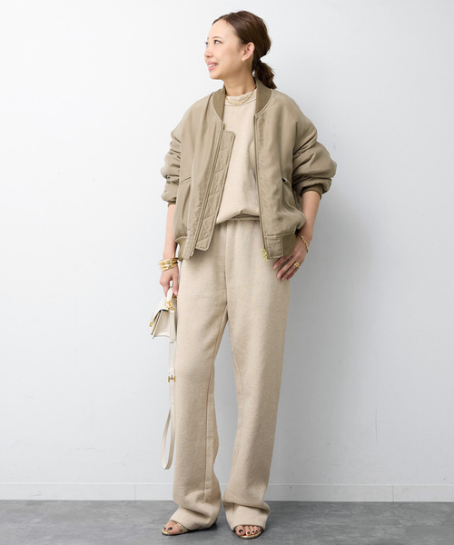 Deuxieme Classe（ドゥーズィエムクラス）の「BIO SILK MA1（MA-1・レディース・ベージュ/ブラック・FREE）」の4枚目の写真