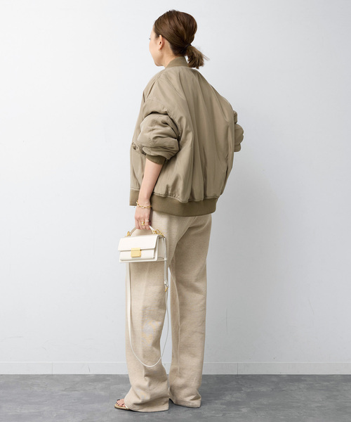 Deuxieme Classe（ドゥーズィエムクラス）の「BIO SILK MA1（MA-1・レディース・ベージュ/ブラック・FREE）」の13枚目の写真