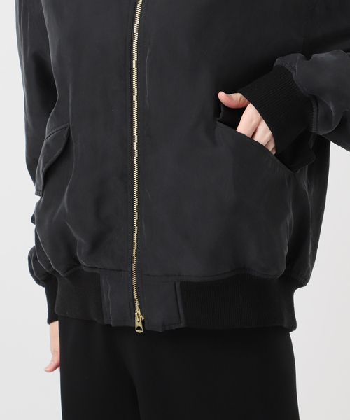 Deuxieme Classe（ドゥーズィエムクラス）の「BIO SILK MA1（MA-1・レディース・ベージュ/ブラック・FREE）」の19枚目の写真