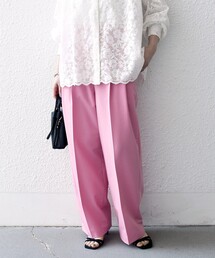 SHIPS（シップス）の「SHIPS any:〈手洗い可能〉2タック ワイド パンツ（スラックス）」