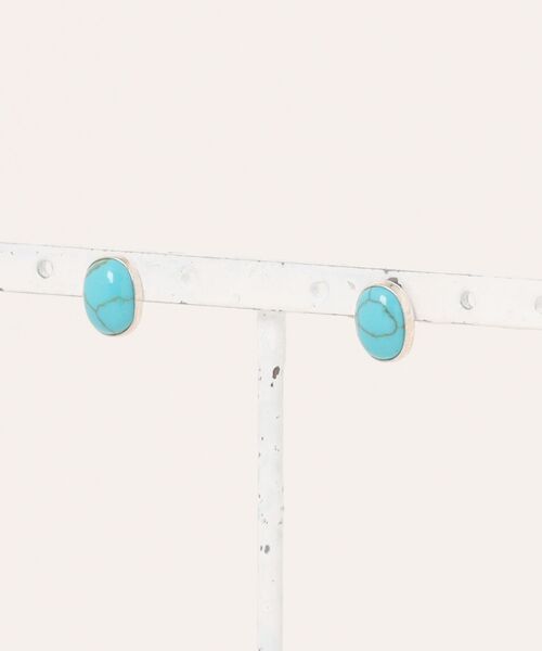 Harpo(アルポ)の「【HARPO】シルバーピアス ターコイズ 天然石(ピアス(両耳用)・レディース・ターコイズブルー/ブルー/ブラック・FREE)」の21枚目の写真