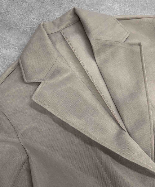 ELFRANK（エルフランク）の「【2026SS】洗える シアー ハーフスリーブ テーラードジャケット ダンボール（テーラードジャケット・レディース・ホワイト/ブラック/グレイッシュベージュ・M/L）」の20枚目の写真