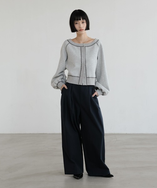 LOWRYS FARM(ローリーズファーム)の「C/Nタックワイドパンツ 639540(その他パンツ・レディース・ベージュ/ネイビー・LARGE/MEDIUM)」の20枚目の写真