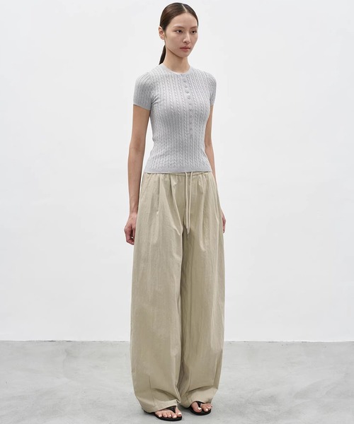 EIGHTHMONTH(エイスマンス)の「リブケーブルヘンリーネックニットトップス EM26s036【EIGHTHMONTH】(Tシャツ/カットソー・レディース・ネイビー/ライトグレー・S/M)」の17枚目の写真