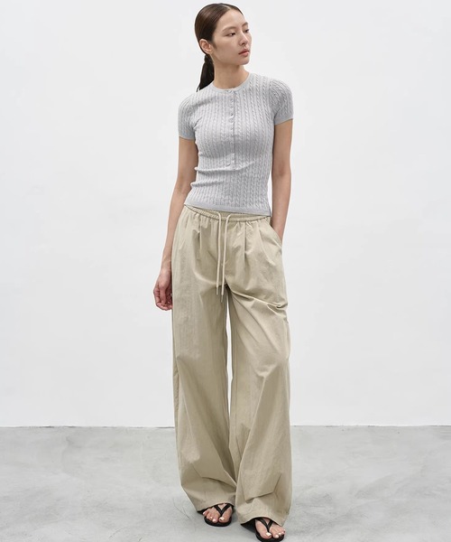 EIGHTHMONTH(エイスマンス)の「リブケーブルヘンリーネックニットトップス EM26s036【EIGHTHMONTH】(Tシャツ/カットソー・レディース・ネイビー/ライトグレー・S/M)」の19枚目の写真