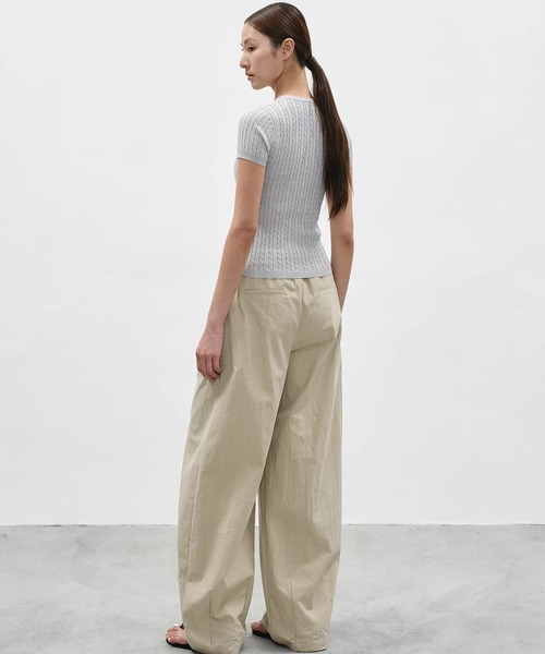 EIGHTHMONTH(エイスマンス)の「リブケーブルヘンリーネックニットトップス EM26s036【EIGHTHMONTH】(Tシャツ/カットソー・レディース・ネイビー/ライトグレー・S/M)」の20枚目の写真