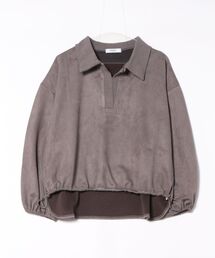 【8】【it】【SWITCH by ARCH】衿付き Bondding Suede Pullover
