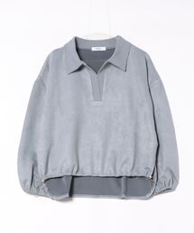 【8】【it】【SWITCH by ARCH】衿付き Bondding Suede Pullover