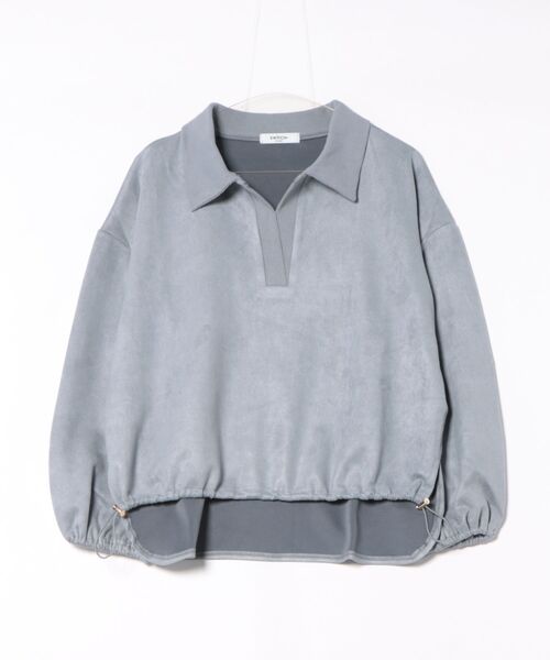 SWITCH BY ARCH(スイッチバイアーチ)の「【8】【it】【SWITCH by ARCH】衿付き Bondding Suede Pullover(その他トップス・レディース・チャコールグレー/ブルー/アイボリー・FREE)」の3枚目の写真