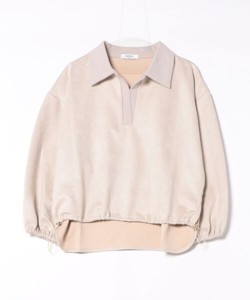 SWITCH BY ARCH(スイッチバイアーチ)の「【8】【it】【SWITCH by ARCH】衿付き Bondding Suede Pullover(その他トップス・レディース・チャコールグレー/ブルー/アイボリー・FREE)」の1枚目の写真