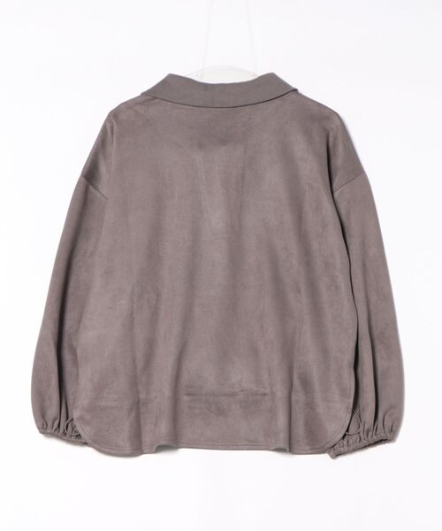 SWITCH BY ARCH(スイッチバイアーチ)の「【8】【it】【SWITCH by ARCH】衿付き Bondding Suede Pullover(その他トップス・レディース・チャコールグレー/ブルー/アイボリー・FREE)」の4枚目の写真