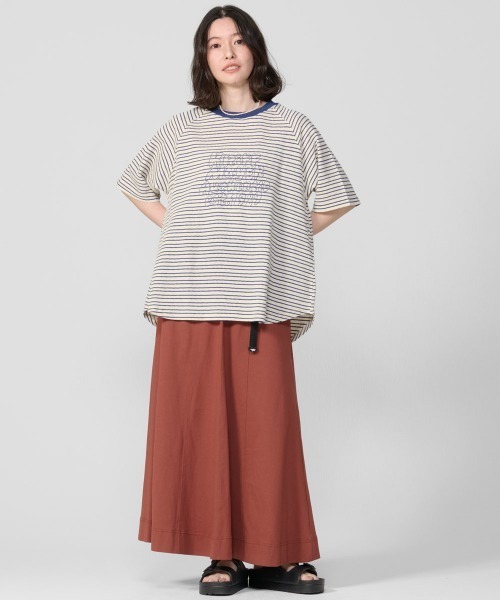 KRIFF MAYER Lady's Collection(クリフメイヤーレディースコレクション)の「ボーダー5分袖刺繍T(Tシャツ/カットソー・レディース・ブラック/オフホワイト/ベージュ/ホワイト系その他・LARGE/MEDIUM)」の19枚目の写真