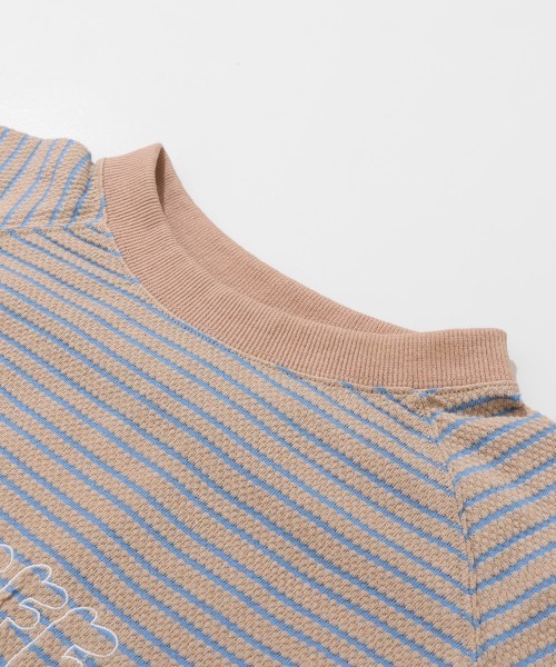 KRIFF MAYER Lady's Collection(クリフメイヤーレディースコレクション)の「ボーダー5分袖刺繍T(Tシャツ/カットソー・レディース・ブラック/オフホワイト/ベージュ/ホワイト系その他・LARGE/MEDIUM)」の8枚目の写真