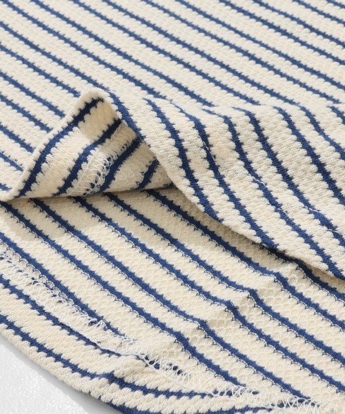 KRIFF MAYER Lady's Collection(クリフメイヤーレディースコレクション)の「ボーダー5分袖刺繍T(Tシャツ/カットソー・レディース・ブラック/オフホワイト/ベージュ/ホワイト系その他・LARGE/MEDIUM)」の10枚目の写真