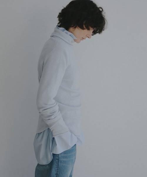 ETRE TOKYO(エトレトウキョウ)の「ウールカシミヤタートルネックニットプルオーバー(ニット/セーター・レディース・オフホワイト/ブルー/キャメル・FREE)」の16枚目の写真