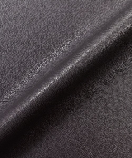 coca（coca）（コカ）の「フェイクレザージャケット（ノーカラージャケット・レディース・ブラック/ブラウン・M/L）」の18枚目の写真