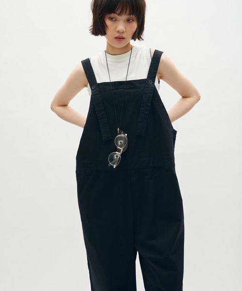 bicolor accent overall / バイカラーアクセントオーバーオール