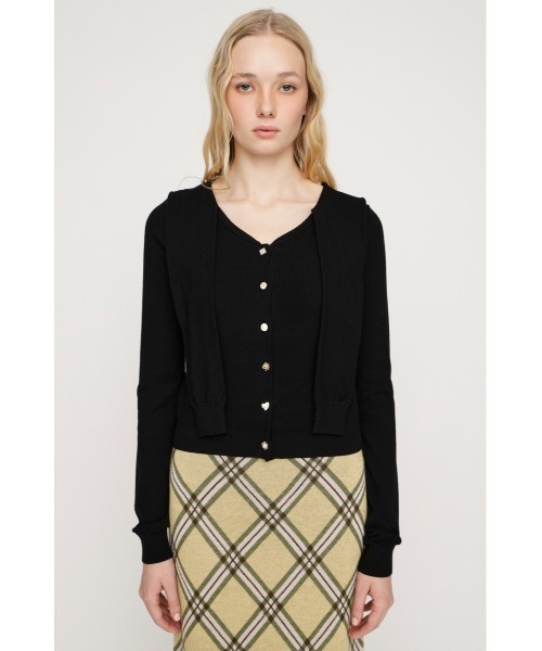 SLY（スライ）の「SAILOR TIE KNIT TOPS セーラータイニットトップス 春服（ニット/セーター・レディース・ライトグリーン/ブラック/杢グレー・FREE）」の13枚目の写真