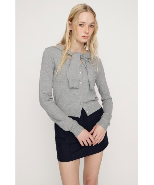 SLY（スライ）の「SAILOR TIE KNIT TOPS セーラータイニットトップス 春服（ニット/セーター・レディース・ライトグリーン/ブラック/杢グレー・FREE）」の16枚目の写真