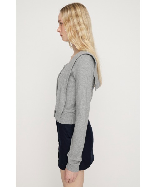 SLY（スライ）の「SAILOR TIE KNIT TOPS セーラータイニットトップス 春服（ニット/セーター・レディース・ライトグリーン/ブラック/杢グレー・FREE）」の18枚目の写真