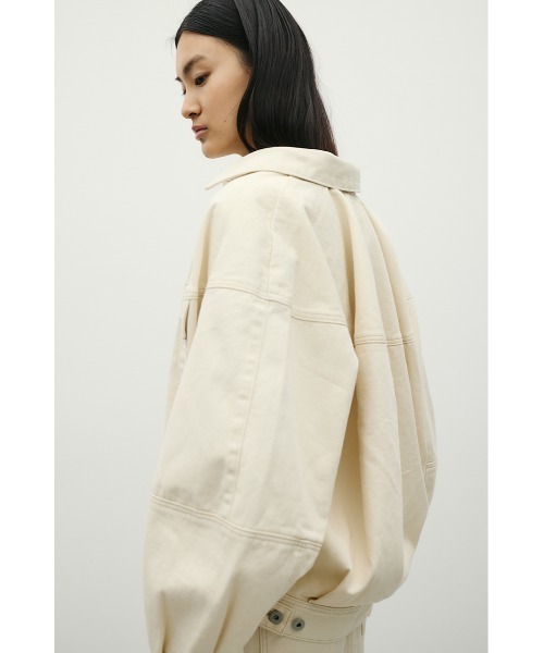 STYLEMIXER（スタイルミキサー）の「フォルムデニムジャケット（デニムジャケット・レディース・インディゴブルー/アイボリー・SMALL/MEDIUM）」の4枚目の写真