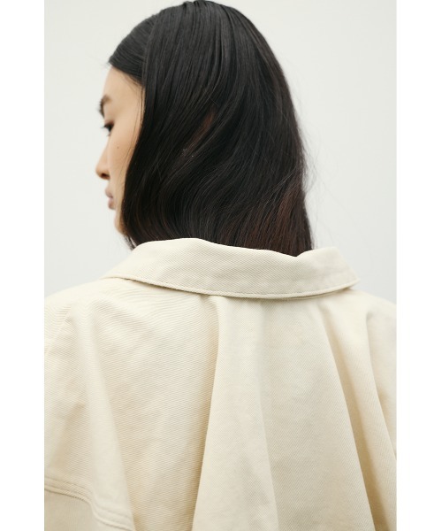 STYLEMIXER（スタイルミキサー）の「フォルムデニムジャケット（デニムジャケット・レディース・インディゴブルー/アイボリー・SMALL/MEDIUM）」の10枚目の写真