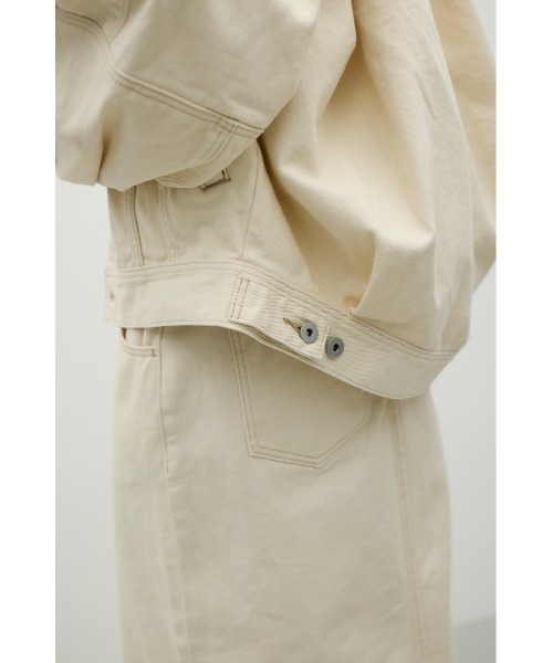 STYLEMIXER（スタイルミキサー）の「フォルムデニムジャケット（デニムジャケット・レディース・インディゴブルー/アイボリー・SMALL/MEDIUM）」の11枚目の写真