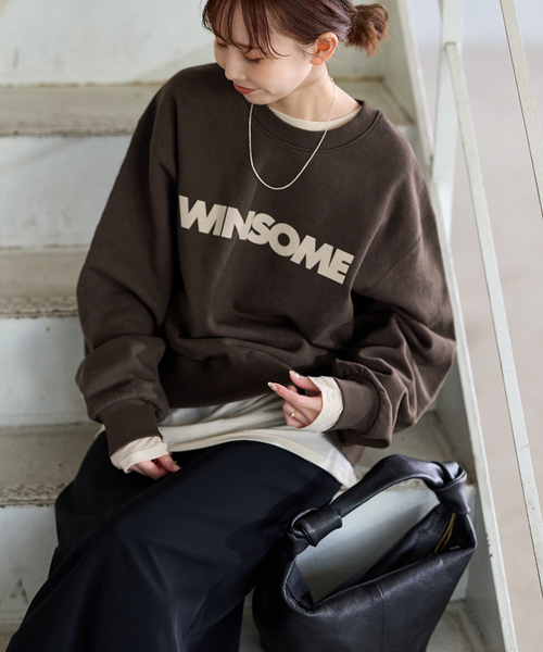 JOURNAL STANDARD(ジャーナルスタンダード)の「《WEB限定追加3》WINSOME SWEAT(スウェット・レディース・ホワイト/ブラウン・FREE)」の16枚目の写真