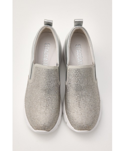 STACCATO(スタッカート)の「クリスハイヒールスリッポン(スリッポン・レディース・シルバー/ブラック・22.5cm/23.0cm/23.5㎝/24.0cm/24.5cm)」の4枚目の写真