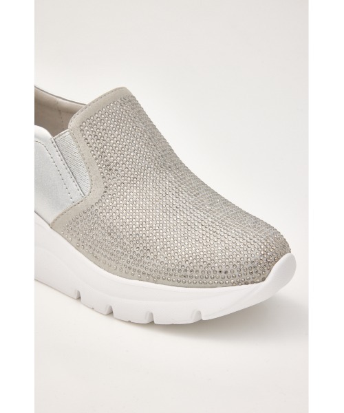 STACCATO(スタッカート)の「クリスハイヒールスリッポン(スリッポン・レディース・シルバー/ブラック・22.5cm/23.0cm/23.5㎝/24.0cm/24.5cm)」の8枚目の写真