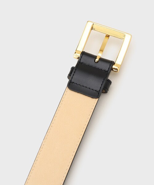 UNTITLED（アンタイトル）の「【日本製／本革】スクエアバックルベルト（ベルト・レディース・ブラック・99）」の5枚目の写真