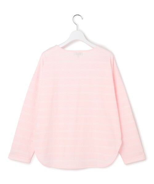 J.PRESS YORK STREET(ジェイプレスヨークストリート)の「【WOMEN】ボーダードルマンスリーブ バスクシャツ(Tシャツ/カットソー・レディース・ネイビー系1/サックスブルー系1/ピンク系1/ホワイト系1・F)」の5枚目の写真