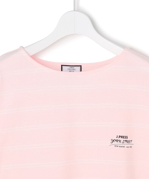 J.PRESS YORK STREET(ジェイプレスヨークストリート)の「【WOMEN】ボーダードルマンスリーブ バスクシャツ(Tシャツ/カットソー・レディース・ネイビー系1/サックスブルー系1/ピンク系1/ホワイト系1・F)」の6枚目の写真