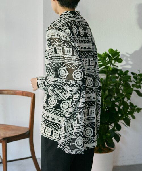 ear PAPILLONNER（イアパピヨネ）の「シアー刺繍ブラウス【SUM1 STYLE】（シャツ/ブラウス・レディース・ホワイト/ブラック・FREE）」の17枚目の写真