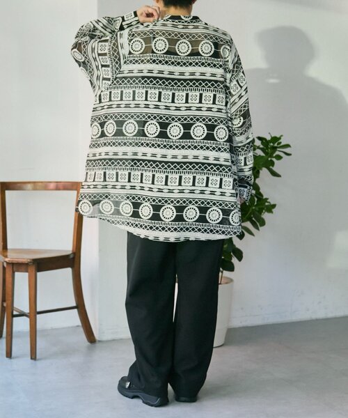 ear PAPILLONNER（イアパピヨネ）の「シアー刺繍ブラウス【SUM1 STYLE】（シャツ/ブラウス・レディース・ホワイト/ブラック・FREE）」の11枚目の写真