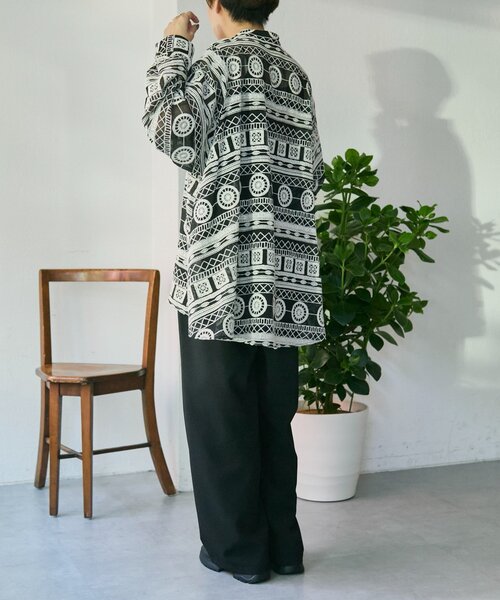 ear PAPILLONNER（イアパピヨネ）の「シアー刺繍ブラウス【SUM1 STYLE】（シャツ/ブラウス・レディース・ホワイト/ブラック・FREE）」の10枚目の写真