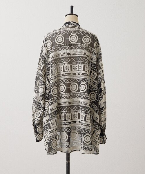 ear PAPILLONNER（イアパピヨネ）の「シアー刺繍ブラウス【SUM1 STYLE】（シャツ/ブラウス・レディース・ホワイト/ブラック・FREE）」の7枚目の写真