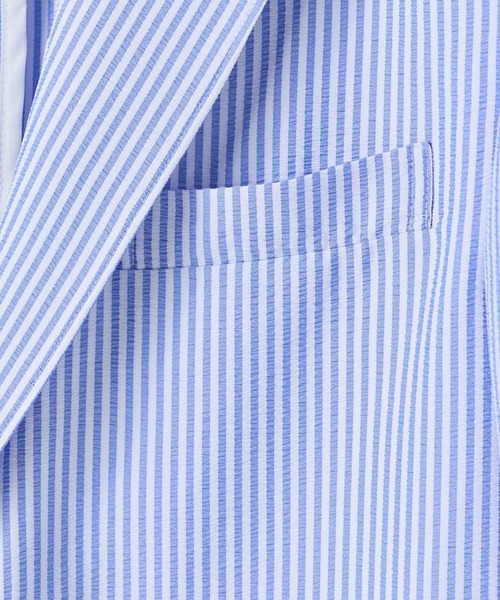 UNION STATION（ユニオンステーション）の「【セットアップ対応】シアサッカーテーラードジャケット（テーラードジャケット・メンズ・ネイビー/ストライプ・LL/L/M/S）」の14枚目の写真