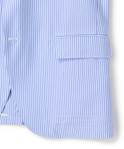 UNION STATION（ユニオンステーション）の「【セットアップ対応】シアサッカーテーラードジャケット（テーラードジャケット・メンズ・ネイビー/ストライプ・LL/L/M/S）」の15枚目の写真