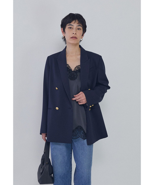 1er Arrondissement（プルミエアロンディスモン）の「ウールギャバジンジャケット（その他アウター・レディース・ブルー系その他3・38/36）」の2枚目の写真