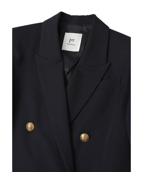 1er Arrondissement（プルミエアロンディスモン）の「ウールギャバジンジャケット（その他アウター・レディース・ブルー系その他3・38/36）」の9枚目の写真